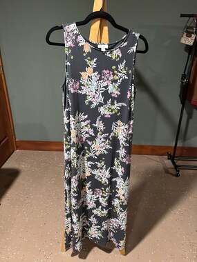 J. Jill Floral Sleeveless Maxi Dress, Size S
